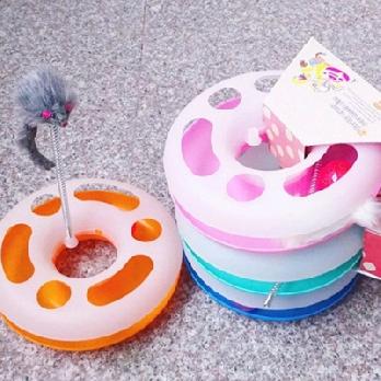 CAT TOY WHEEL WITH RAT